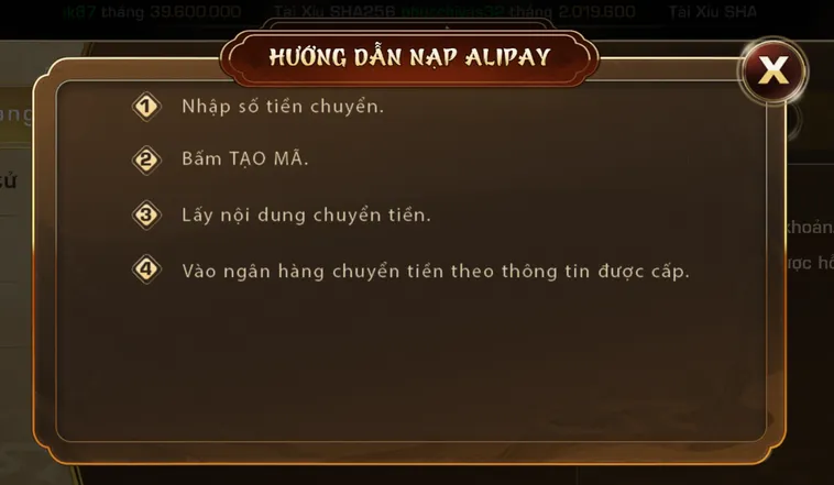 Hướng dẫn các bước nạp tiền qua ngân hàng tại IWin - An toàn - Bảo mật.